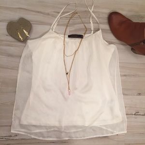 The Limited | White Tank Top Women’s L